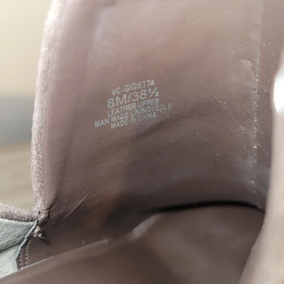 Vince Camuto Women's Suede Ankle Boots - Chocolate Brown - Picture 8 of 9